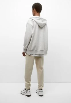 PULL & BEAR Stwd Joggers With Zips - Trainingsbroek - Stone -PULL BEAR Winkel e02ad61365914e7b87b69418e8bb1d56