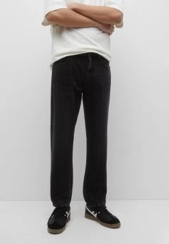 PULL & BEAR Straight Leg Jeans - Black