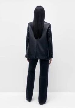 PULL & BEAR Basic - Imitatieleren Jas - Mottled Black 12 PULL & BEAR Basic - Imitatieleren Jas - Mottled Black -PULL BEAR Winkel e08ab809dd754c27805769988708ff83