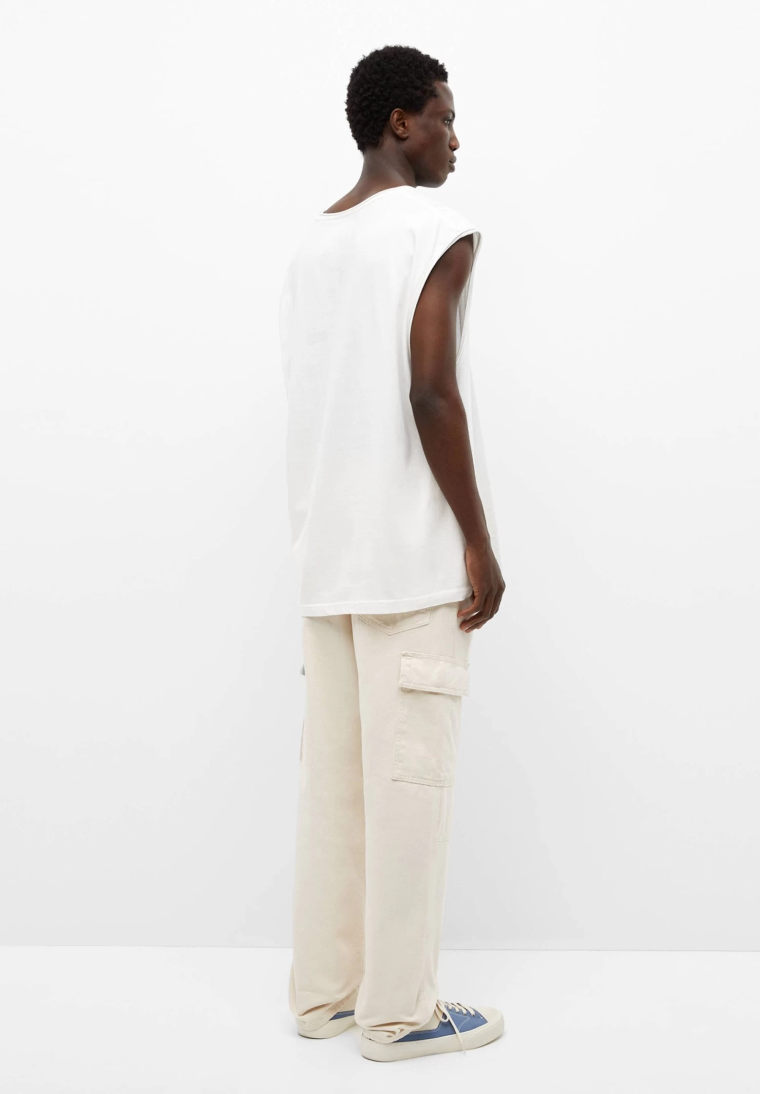 PULL & BEAR Wide-Leg - Cargobroek - Beige 3 PULL & BEAR Wide-Leg - Cargobroek - Beige - Afbeelding 3