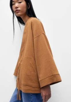 PULL & BEAR Kimono - Lichte Jas - Light Brown -PULL BEAR Winkel e3b699c0e11a4cc683bea8e7c7cd1950