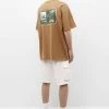 PULL & BEAR Short Sleeve Nyc - T-Shirt Print - Brown