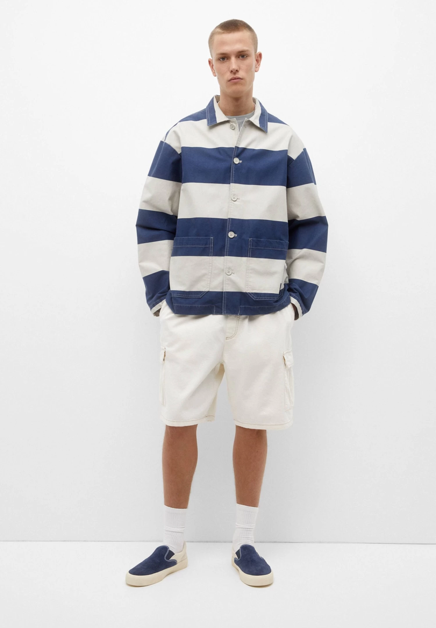 PULL & BEAR Waistband - Jeansshort - Beige 6 PULL & BEAR Waistband - Jeansshort - Beige - Afbeelding 6