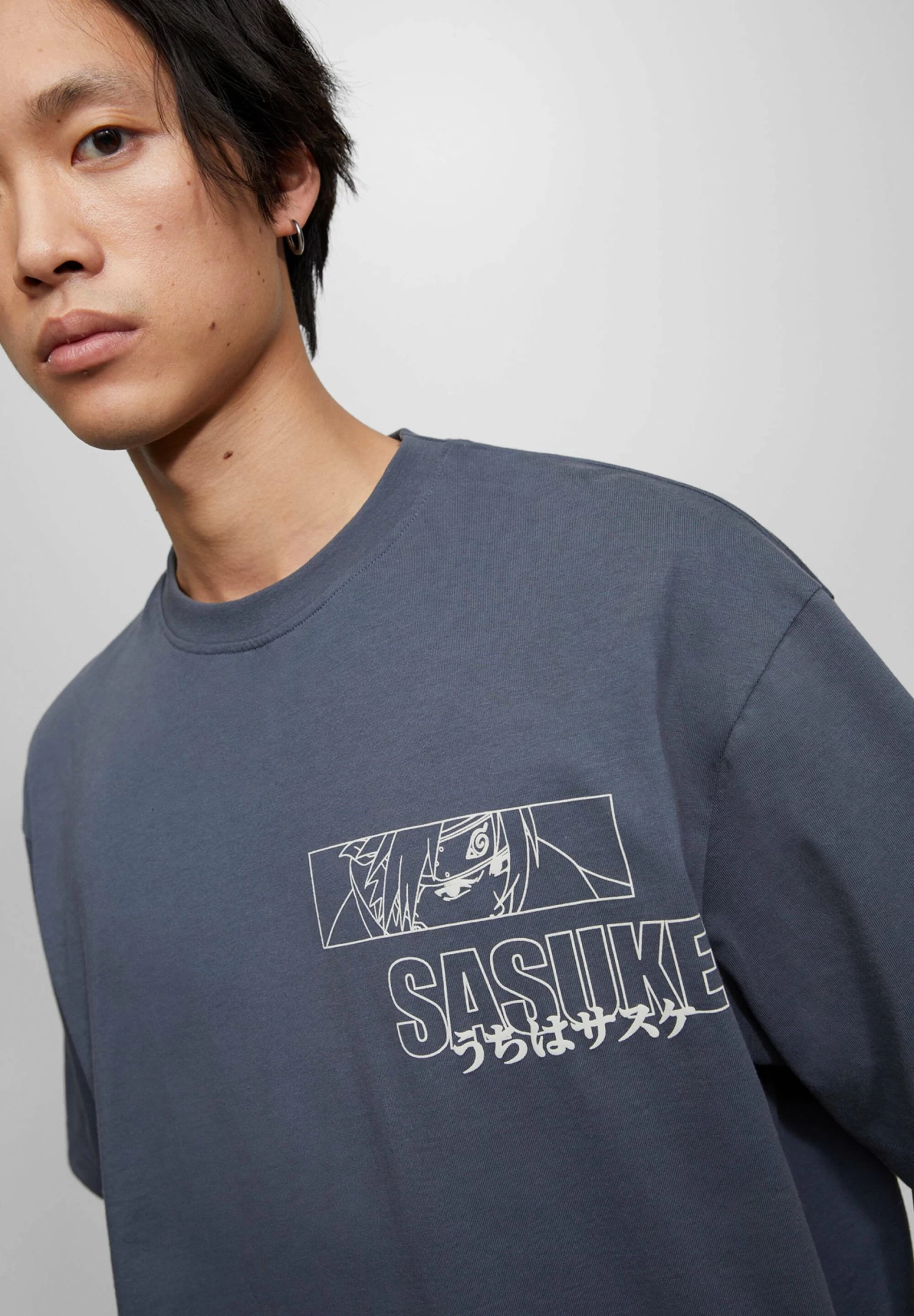 PULL & BEAR T-Shirt Print - Light Grey 4 PULL & BEAR T-Shirt Print - Light Grey - Afbeelding 4