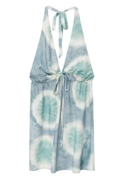PULL & BEAR Short Tie Dye Halter- Jurk - Blue -PULL BEAR Winkel e8fda93c3d1f4c8d915bd422b72d7191