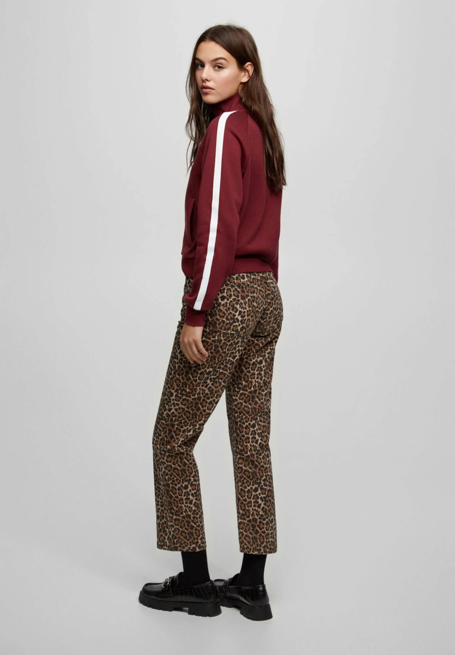 PULL & BEAR Vintage - Sweater - Mottled Light Red 3 PULL & BEAR Vintage - Sweater - Mottled Light Red - Afbeelding 3