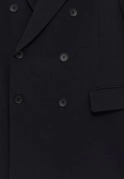 PULL & BEAR With Buttons - Halflange Jas - Dark Blue -PULL BEAR Winkel ea80262e1b104560a22c00c679ed3536