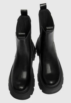 PULL & BEAR Mit Elastischen- Korte Laarzen - Black -PULL BEAR Winkel eadfb539e166443f8039822cbf698021