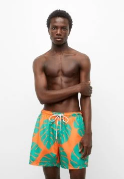 PULL & BEAR Palm Tree Print - Zwemshorts - Orange