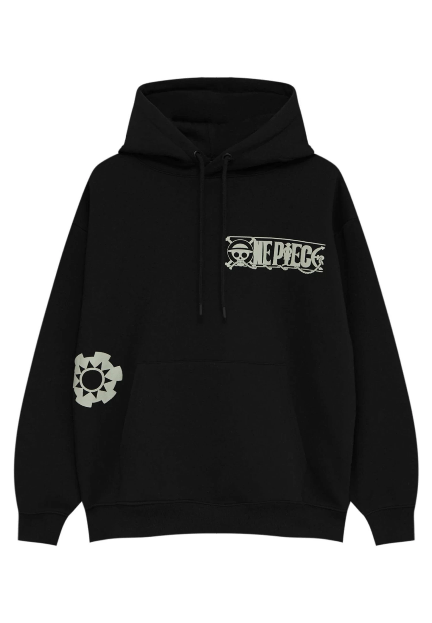 PULL & BEAR One Piece- Hoodie - Mottled Black 6 PULL & BEAR One Piece- Hoodie - Mottled Black - Afbeelding 6