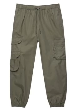 PULL & BEAR Joggers In Technical Fabric - Cargobroek - Khaki -PULL BEAR Winkel ec0bc5312c124b6c90aba86ab0482714