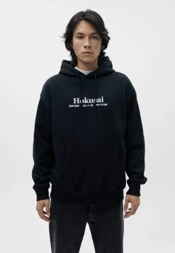 PULL & BEAR Hokusai- Hoodie - Black -PULL BEAR Winkel ec4f28408a014b208d4b3c59a4347771