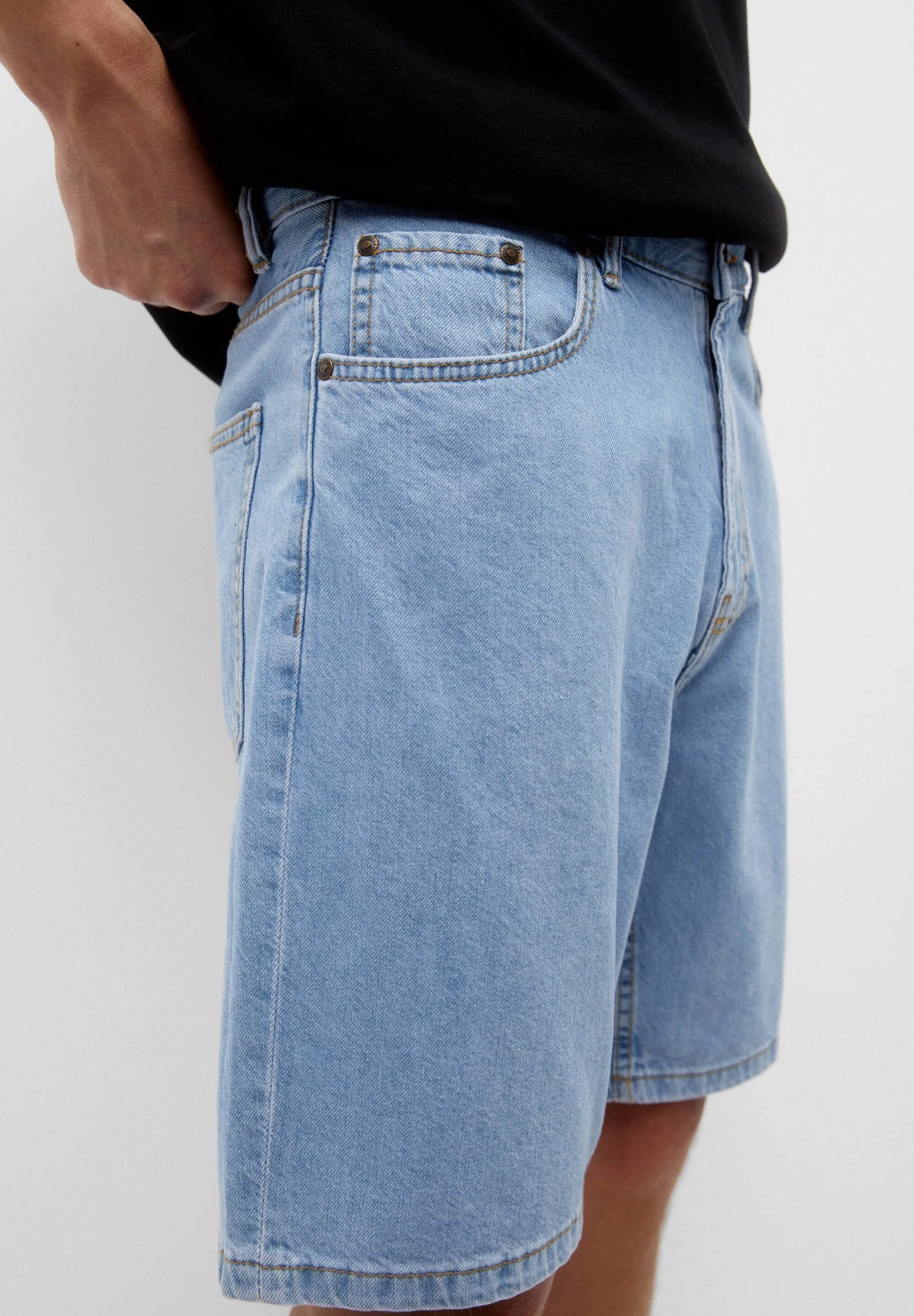 PULL & BEAR Bermuda - Jeansshort - Stone Blue Denim 5 PULL & BEAR Bermuda - Jeansshort - Stone Blue Denim - Afbeelding 5