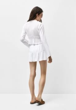 PULL & BEAR With An Elasticated Waist - Blouse - White -PULL BEAR Winkel ecb9de265233449f9c1172a3720ee4ea