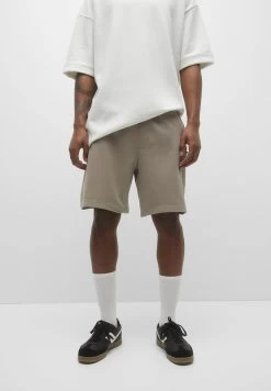 PULL & BEAR Bermuda Jogging - Shorts - Mottled Brown
