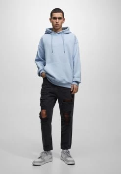 PULL & BEAR With Ripped Detailing - Relaxed Fit Jeans - Mottled Dark Grey 14 PULL & BEAR With Ripped Detailing - Relaxed Fit Jeans - Mottled Dark Grey -PULL BEAR Winkel ed0ea97f53554fd39d01eb117b9b6c43