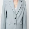 PULL & BEAR Basic - Blazer - Blue / Grey