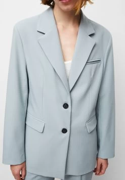 PULL & BEAR Basic - Blazer - Blue / Grey