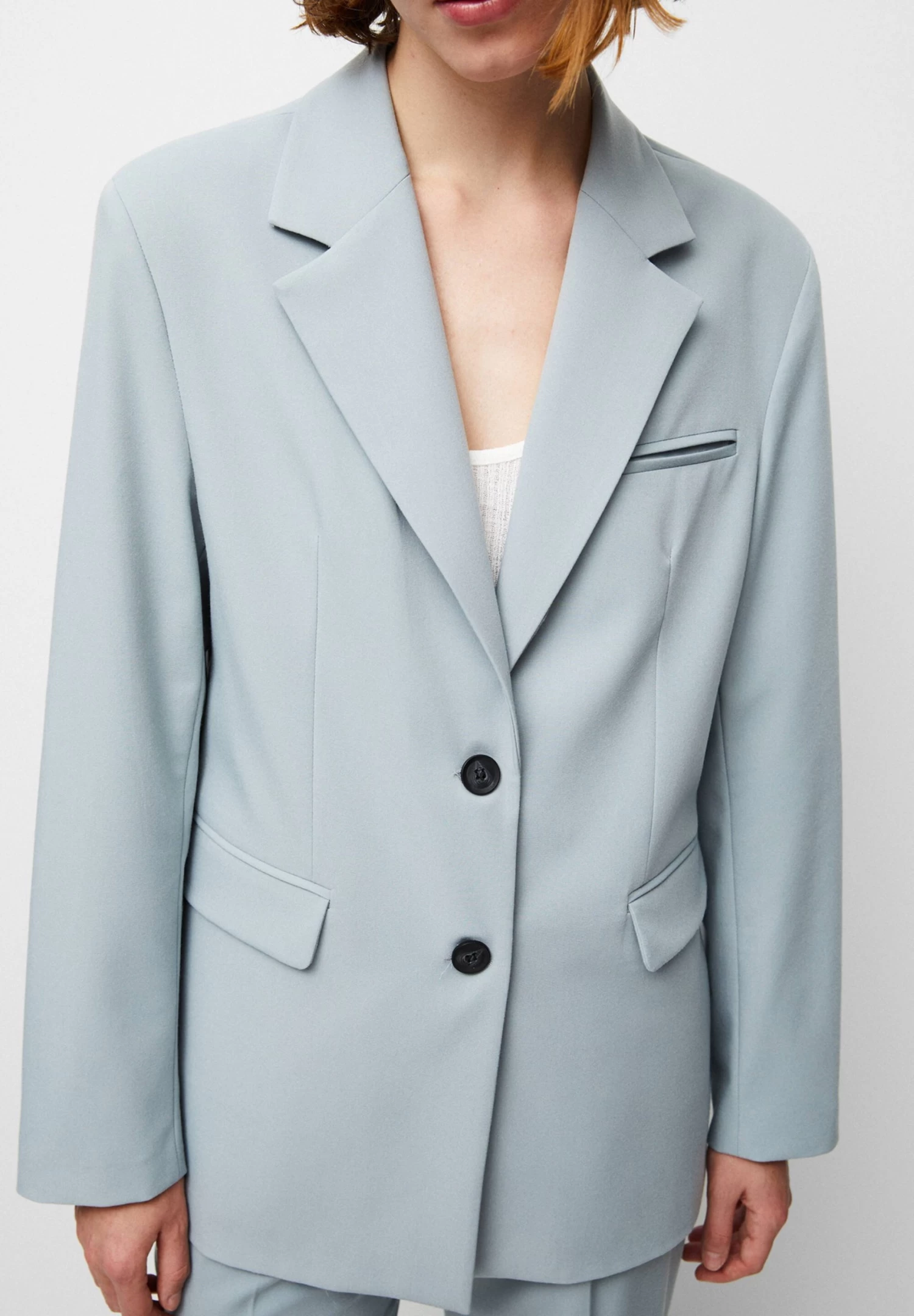 PULL & BEAR Basic - Blazer - Blue / Grey 1 PULL & BEAR Basic - Blazer - Blue / Grey