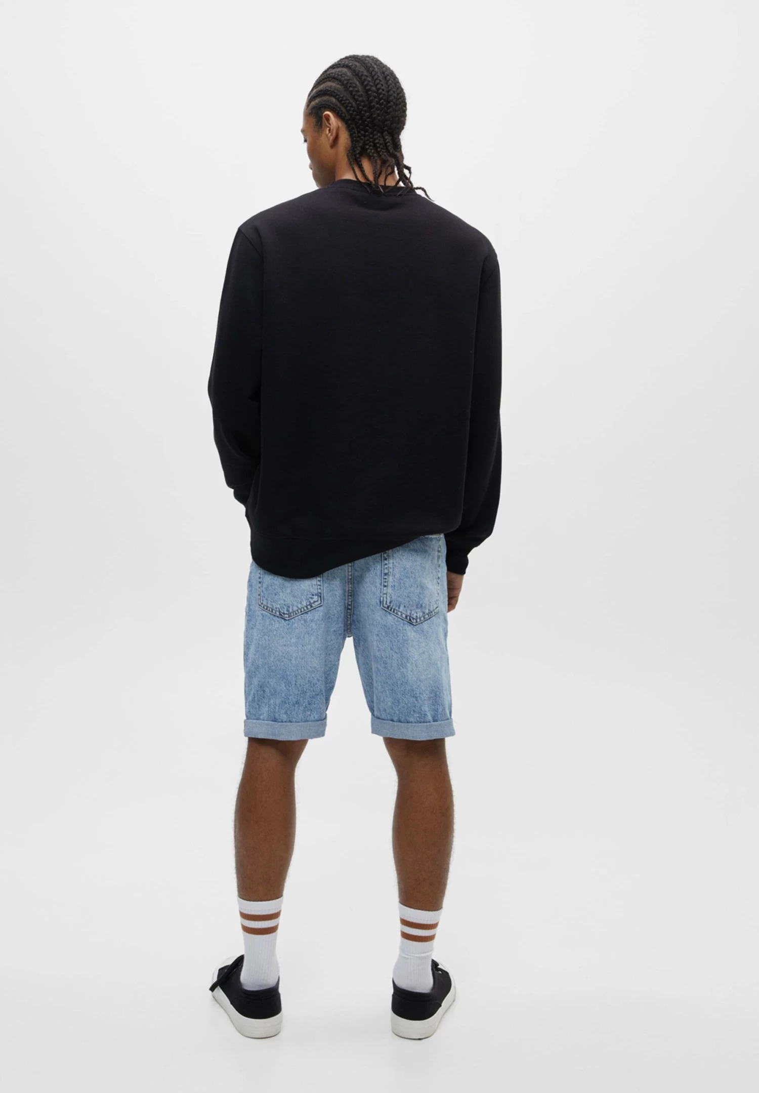 PULL & BEAR Bermuda- Jeansshort - Stone Blue Denim 3 PULL & BEAR Bermuda- Jeansshort - Stone Blue Denim - Afbeelding 3