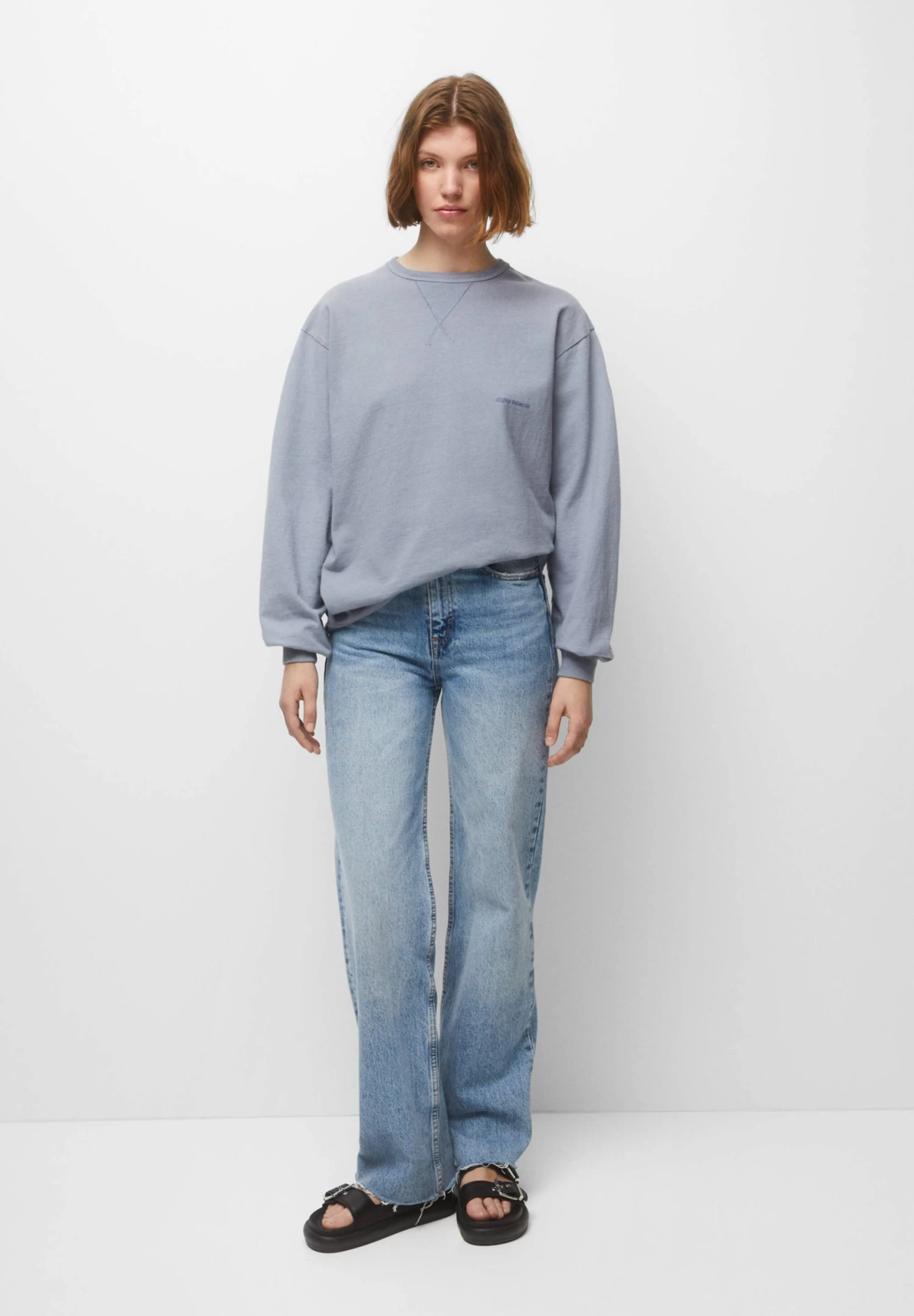PULL & BEAR Faded With Graphic - Sweater - Blue 2 PULL & BEAR Faded With Graphic - Sweater - Blue - Afbeelding 2