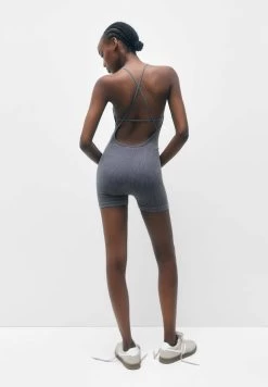PULL & BEAR Strappy Seamless - Jumpsuit - Dark Grey 7 PULL & BEAR Strappy Seamless - Jumpsuit - Dark Grey -PULL BEAR Winkel f0f1957894ef4258b23b0ab33d31d8b4