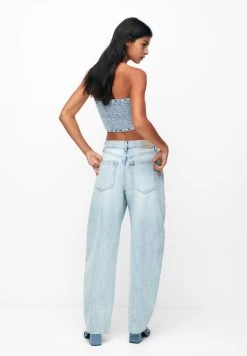 PULL & BEAR Bandeau - Top - Blue Denim -PULL BEAR Winkel f15f968e94b44c44852c074908cb7f8b