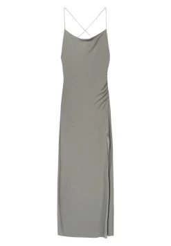 PULL & BEAR Long With Slit - Maxi-Jurk - Grey -PULL BEAR Winkel f2c9b0f65a7a44ee969ecd1abd644509