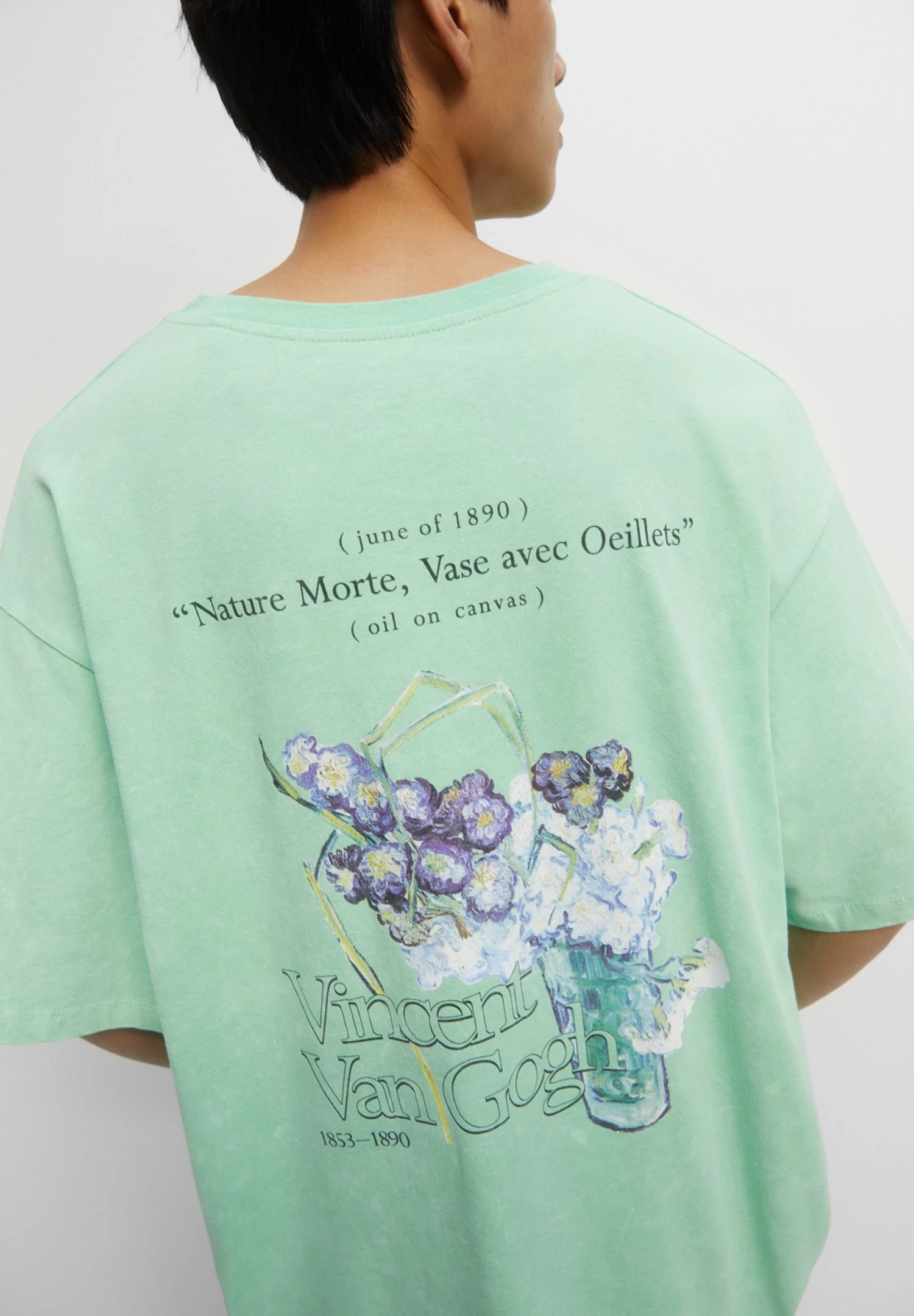 PULL & BEAR Vincent Van Gogh - T-Shirt Print - Green 5 PULL & BEAR Vincent Van Gogh - T-Shirt Print - Green - Afbeelding 5