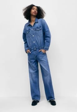 PULL & BEAR Long Sleeve- Jumpsuit - Blue Denim