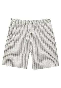 PULL & BEAR Striped Jogger Bermuda - Shorts - White -PULL BEAR Winkel f34499bc23374382adfbb810ecbbb9b0