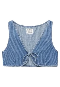 PULL & BEAR Cropped Striped - Bodywarmer - Blue Denim 13 PULL & BEAR Cropped Striped - Bodywarmer - Blue Denim -PULL BEAR Winkel f69bcce486684222898972bddfacd804