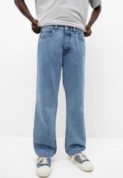 PULL & BEAR Straight Leg Jeans - Blue Denim