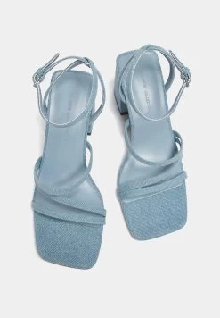 PULL & BEAR Strappy -Heel- Sandalen - Blue Denim -PULL BEAR Winkel f90c6957935648268b9a09fc13e8d464