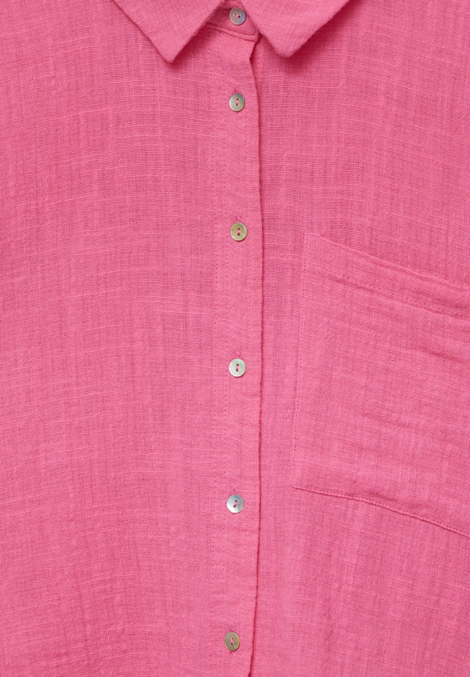 PULL & BEAR Cropped Short Sleeve - Overhemdblouse - Pink 6 PULL & BEAR Cropped Short Sleeve - Overhemdblouse - Pink - Afbeelding 6