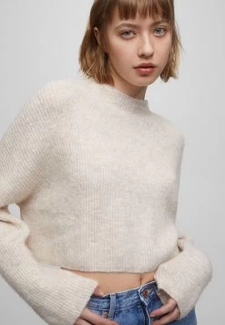 PULL & BEAR Trui - Mottled Beige -PULL BEAR Winkel fbac9ac4ea0e42f68c1743abd1d7c303