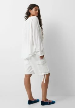 PULL & BEAR Rustic - Blouse - White -PULL BEAR Winkel fbd11f7d458e44d6a44bc3f87b7ecd3a