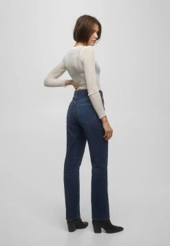PULL & BEAR High Waist - Straight Leg Jeans - Metallic Blue 10 PULL & BEAR High Waist - Straight Leg Jeans - Metallic Blue -PULL BEAR Winkel fbef07e86a0347ea95dd84d0e7fe7220