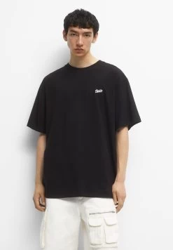 PULL & BEAR With Stwd Logo - T-Shirt Basic - Black -PULL BEAR Winkel fd74425ed3bc42d4a27597a84b0474a1