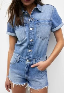 PULL & BEAR Jumpsuit - Blue Denim 10 PULL & BEAR Jumpsuit - Blue Denim -PULL BEAR Winkel feaf8df066cf46998fa71daadb6bcdab