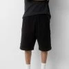PULL & BEAR Soft-Bermuda - Jeansshort - Black