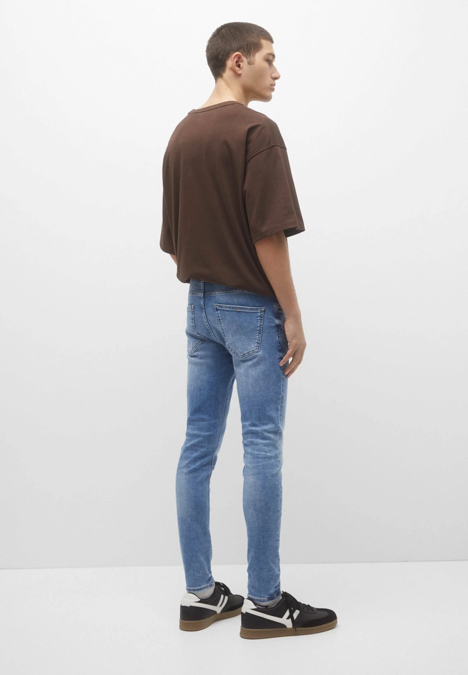 PULL & BEAR Slim Fit Jeans - Blue Denim 3 PULL & BEAR Slim Fit Jeans - Blue Denim - Afbeelding 3