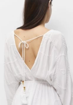 PULL & BEAR Long Sleeve - Short - Jurk - White -PULL BEAR Winkel ff815ad7b84b4437bb34336a1c535419