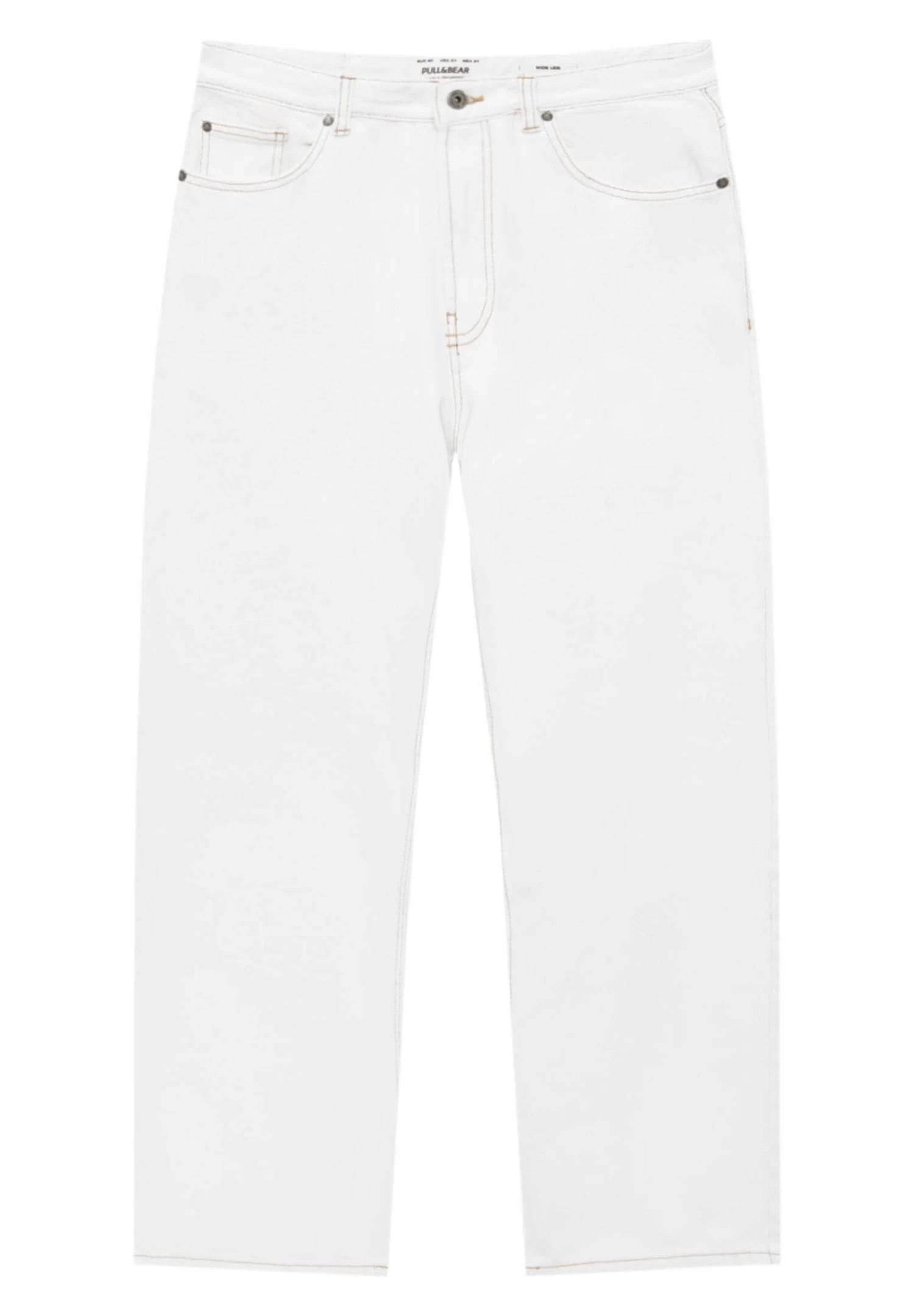 PULL & BEAR Wide - Relaxed Fit Jeans - White 6 PULL & BEAR Wide - Relaxed Fit Jeans - White - Afbeelding 6